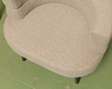 Load image into Gallery viewer, Small Green Nubby Vanity Club Chair
