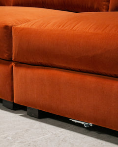 Sebastian 7 Piece Sofa in Rust