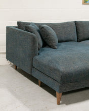 Load image into Gallery viewer, Elisa Blue Sectional Sofa with Chaise
