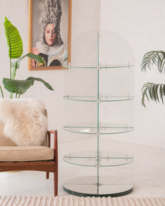 Lucite Round About Display Shelf