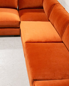 Sebastian 7 Piece Sofa in Rust