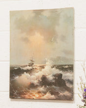 Load image into Gallery viewer, Ship at Sea Oil Painting
