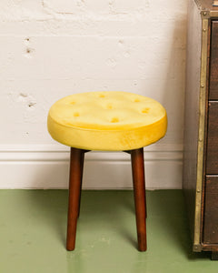 Yellow Modern Round Stool/Ottoman