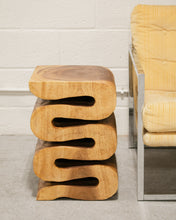 Load image into Gallery viewer, Solid Wood Snake Side Table
