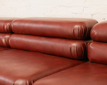 Load image into Gallery viewer, Elodie 4 Piece Modular Sectional in Brown Leather
