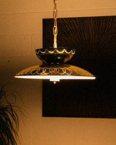 Brass Saucer Lamp