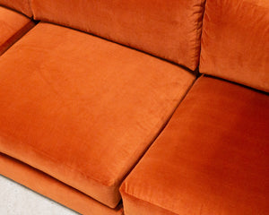 Sebastian 7 Piece Sofa in Rust