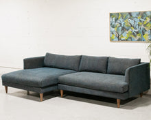 Load image into Gallery viewer, Elisa Blue Sectional Sofa with Chaise
