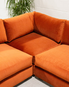 Sebastian 7 Piece Sofa in Rust