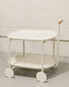 Herz White Cart Side Table