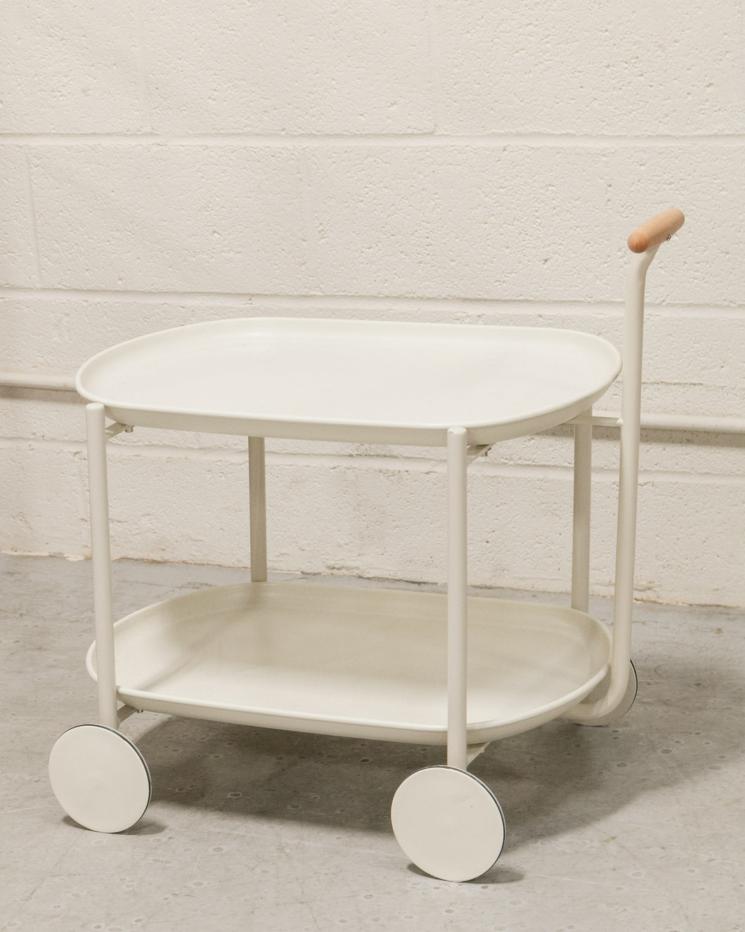 Herz White Cart Side Table