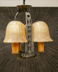 Riddle Art Deco 5 Candle Chandelier