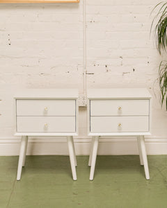 White Vintage Nightstands