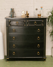 Load image into Gallery viewer, Original Black Chinoiserie Dresser by American of Martinsville
