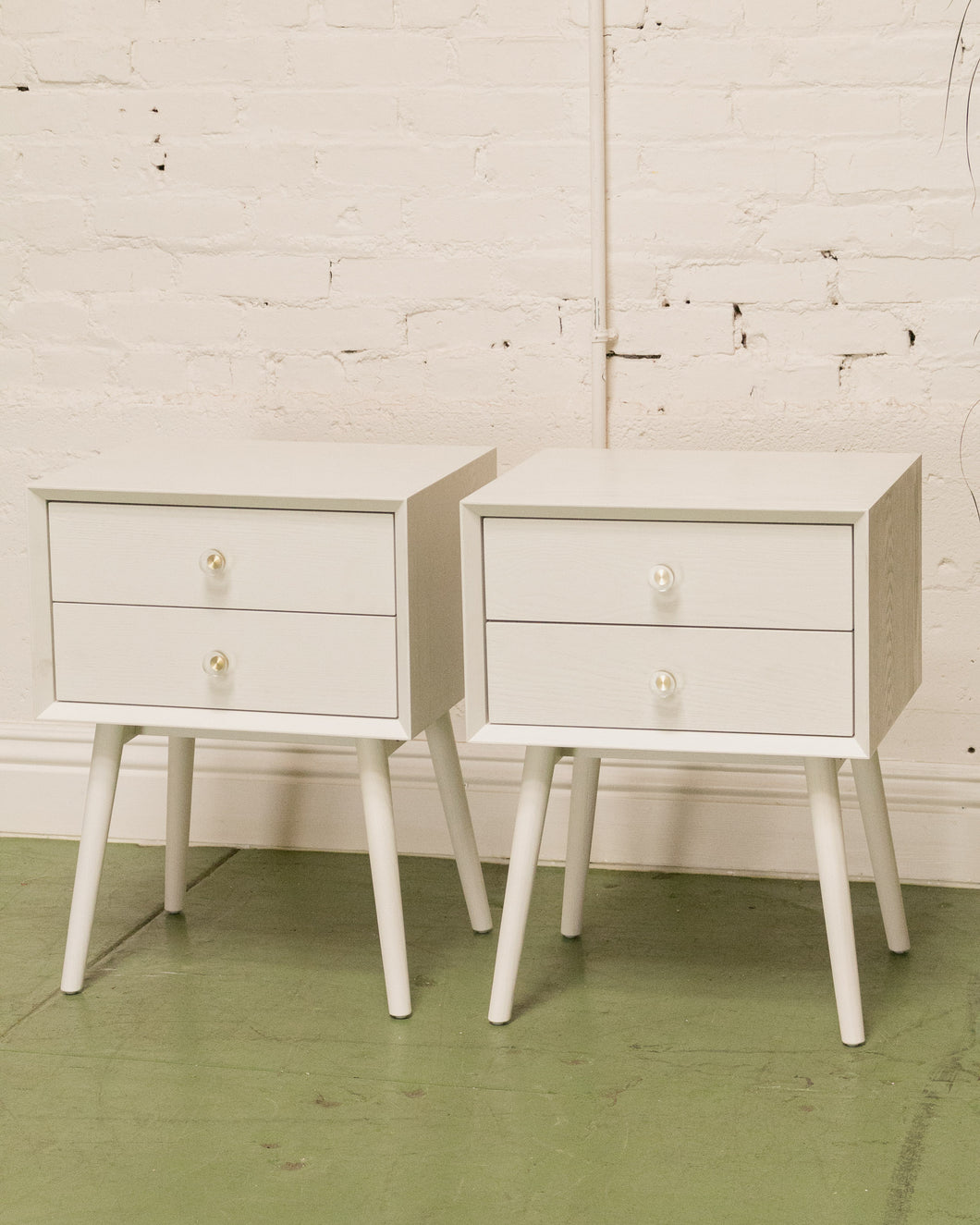 White Vintage Nightstands