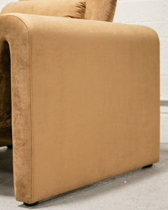 Skylark Caramel Velvet Chair