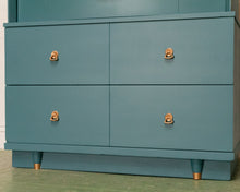 Load image into Gallery viewer, Dusty Blue Highboy Dresser
