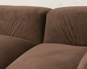 Gianna Loveseat in Chocolate Brown