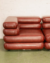 Load image into Gallery viewer, Elodie 2 Piece Modular Loveseat in Brown Leather
