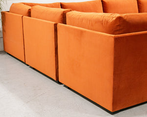 Sebastian 7 Piece Sofa in Rust