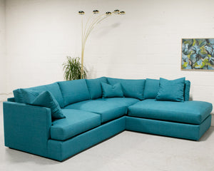 Michonne Sectional Sofa in Bennett Peacock