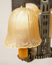 Load image into Gallery viewer, Riddle Art Deco 5 Candle Chandelier
