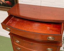 Load image into Gallery viewer, Antique Mahogany Federal Style Highboy Dresser
