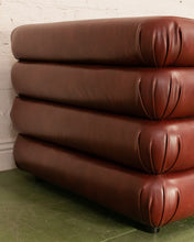 Load image into Gallery viewer, Elodie 4 Piece Modular Sectional in Brown Leather
