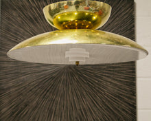 Load image into Gallery viewer, Brass Saucer Lamp
