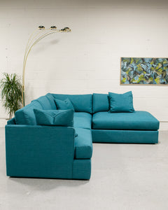 Michonne Sectional Sofa in Bennett Peacock