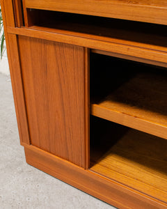 Teak Desk Combo Cabinet