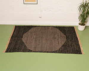 Grey and Black Rug