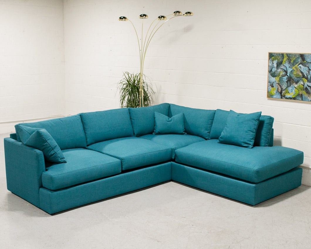 Michonne Sectional Sofa in Bennett Peacock