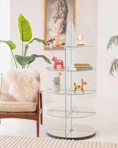 Lucite Round About Display Shelf