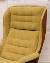 Load image into Gallery viewer, Vintage Green Lounge Chair &amp; Ottoman
