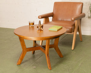 Wood Round Coffee Table