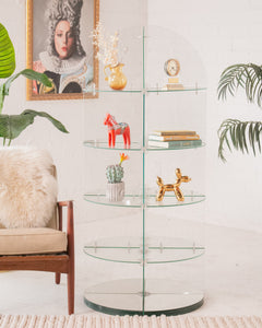 Lucite Round About Display Shelf