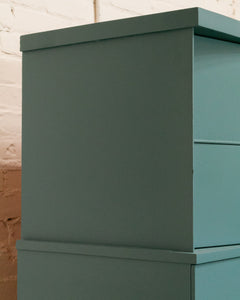 Dusty Blue Highboy Dresser