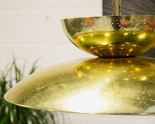 Load image into Gallery viewer, Brass Saucer Lamp
