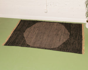 Grey and Black Rug