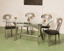 Load image into Gallery viewer, Industrial Post Modern Dining Set
