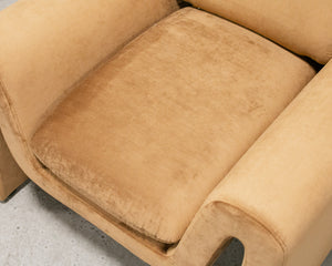 Skylark Caramel Velvet Chair