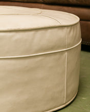 Load image into Gallery viewer, Large Mid-Century Modern Vinyl Foot Stool / Ottoman
