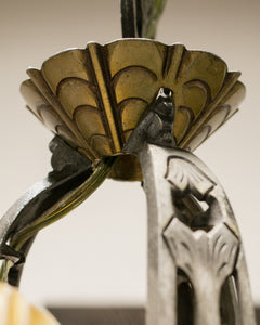 Riddle Art Deco 5 Candle Chandelier