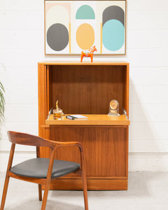 Teak Desk Combo Cabinet