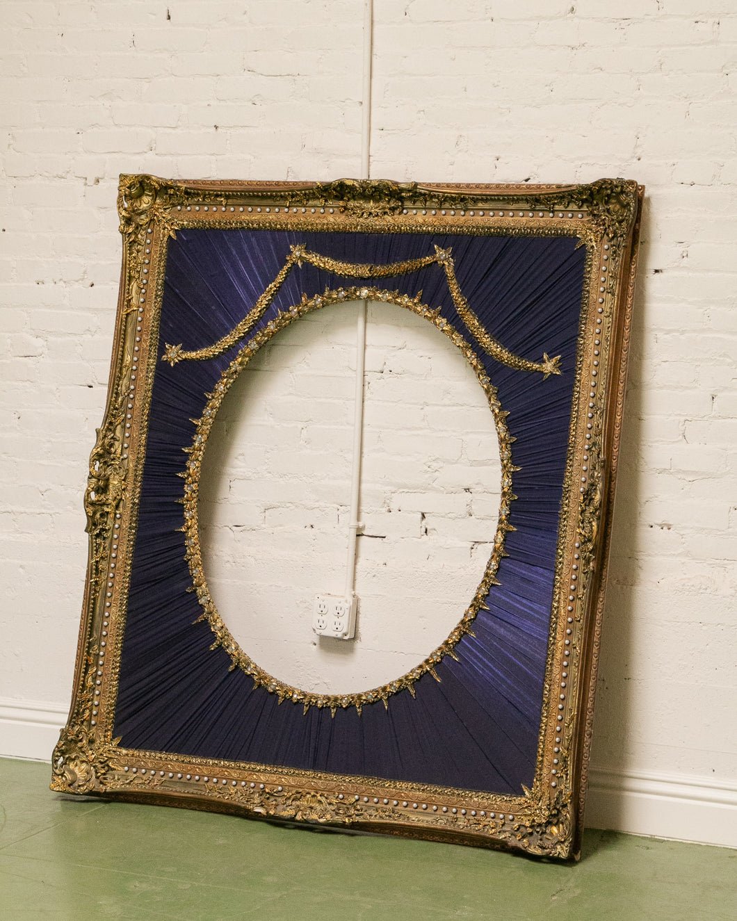 Blue Velvet Gold Frame by Scott Hove