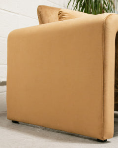 Skylark Caramel Velvet Chair