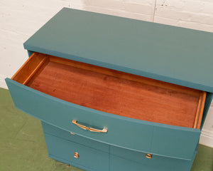 Dusty Blue Highboy Dresser