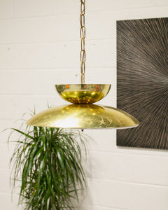 Brass Saucer Lamp