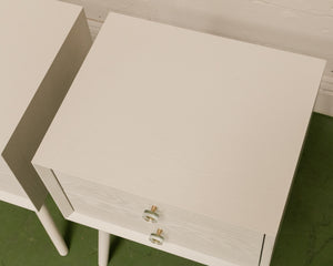 White Vintage Nightstands